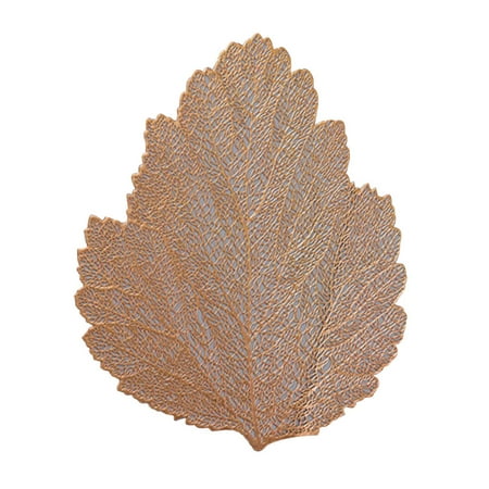 

YeccYuly Leaf Shape Non-slip Coffee Tea Cup Coaster Pad Christmas Dinning Table Mat Decor