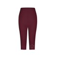 thumbnail image 5 of MSJUHEG legging capris Capri Leggings Sports Leggings for Women Summer Gym Workout Yoga Capris Pants Capri Leggings Plus Size Legging Capris for Women Breathable Fits Summer Red XXXL, 5 of 6