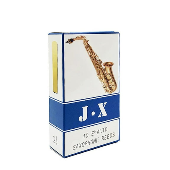 10 Pcs Saxophone Reeds Strength 2.5 For Alto Soprano Tenor Sax Clarinet Reed Alto