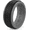 Gray-Black-Basic, variant on Silicone Wedding Ring for Men Women, 8mm Step Edge Black & Blue Rubber Wedding Band, Breathable Internal Water Ripple Design, Durable & Flexible Sport Ring for Gym, Outdoor, Work Size 10