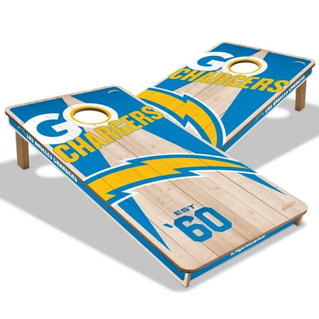 YouTheFan NFL Los Angeles Chargers 2 x 4 Cornhole Game No Bags