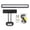 Black, variant on Gold Rechargeable LED Wall-Mounted Gallery Light by Studio Décor - Adjustable Light Angle with 3 Light Functions - 1Pack