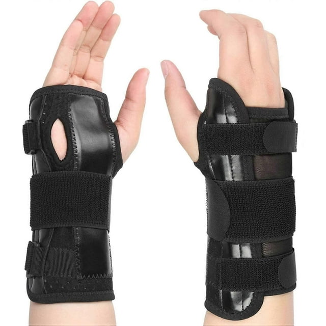 Carpal Tunnel Syndrome Wrist Brace Night Support. Night Wrist Splint Hand Support with Met