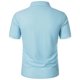 thumbnail image 5 of pstuiky camisetas para hombre, Camisa de manga corta con cuello vuelto, versátil, de color liso y estilo informal para hombre ropa de hombre l, 5 of 5
