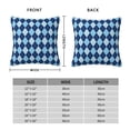 thumbnail image 2 of Pofeuu Blue Squares Print Double-sided plush pillowcase Square Throw Pillow Covers Pillows Cover for Living Room Bedroom Sofa Couch Cushion Cover（No pillow core）-12"x12", 2 of 7
