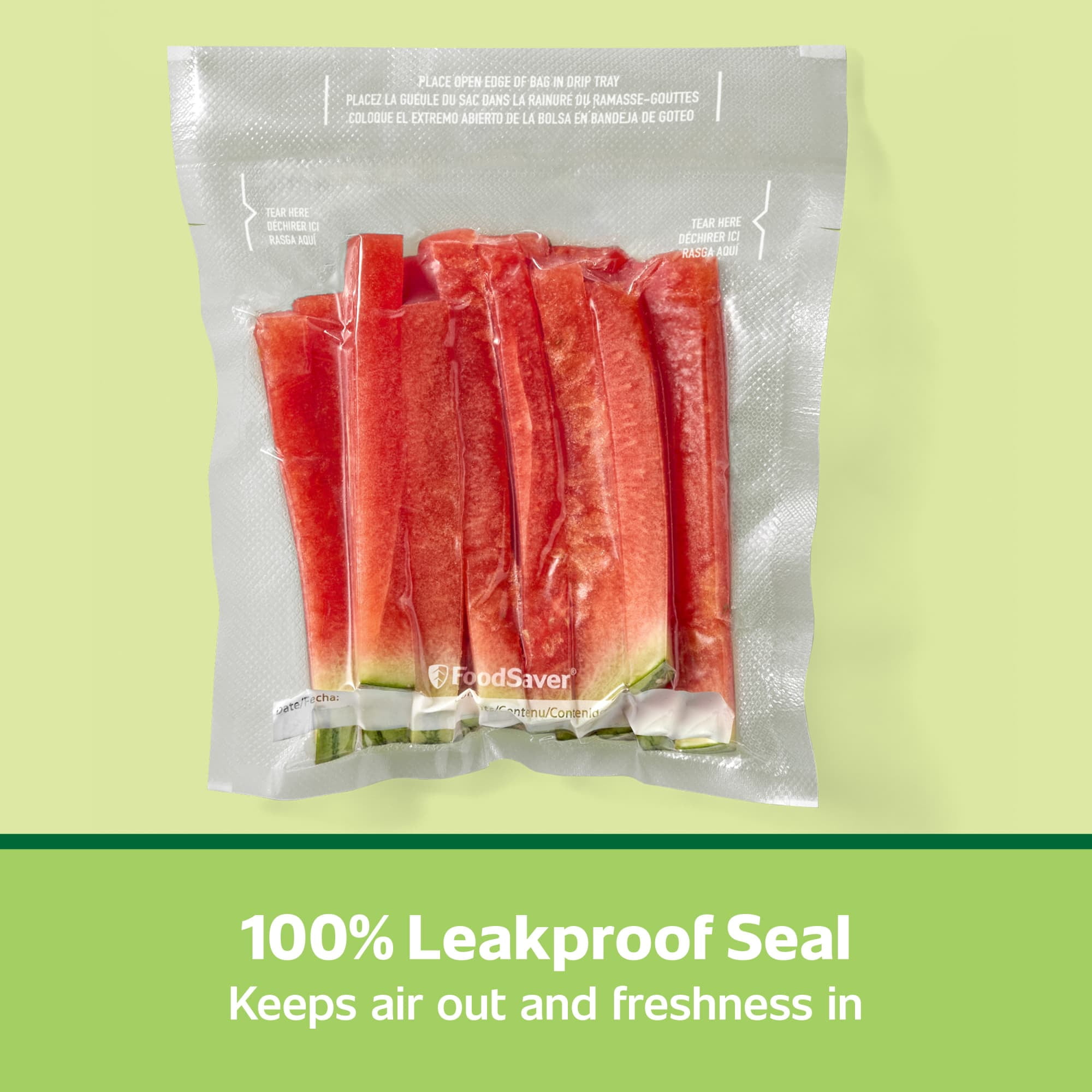 (2 pack) FoodSaver Pint Vacuum Seal Bags, 27 Count Pre-Cut BPA-Free Freezer Bags, Align to Seal & Tear to Open for Food Storage, Sous Vide, and Meal Prep