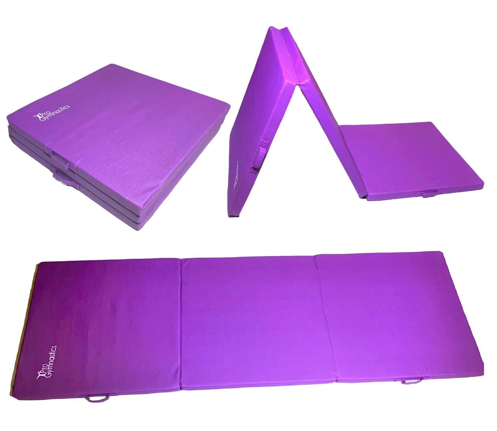 ProGymnastics 6 FT x 2 FT 2" Thick Tri Fold Folding Exercise Mat, 2