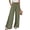 Army Green, variant on Womens Summer Casual Loose Wide Leg Palazzo Pants High Waist Flowy Beach Trousers Work Outfits