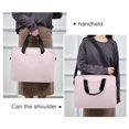 thumbnail image 6 of 16inch Laptop Briefcase, Business Laptop Bag with Detachable Strap & Padded Compartment, Water-Resistant Polyester，Light Pink, 6 of 8