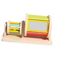 thumbnail image 1 of Juguete de tambor giratorio, tambor rodante de madera, regalos, juguete sensorial de reconocimiento de Color, juguete educativo para edades tempranas, 1 of 9