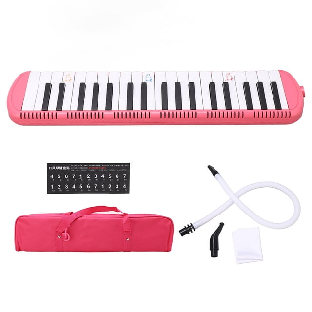 Melodica Nikou de 37 teclas apto para principiantes y adultos color rosa
