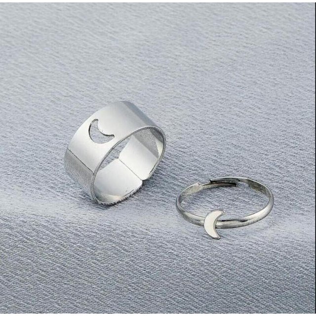 Anillo De Pareja bingo Hueco ins Personalidad Estilo punk