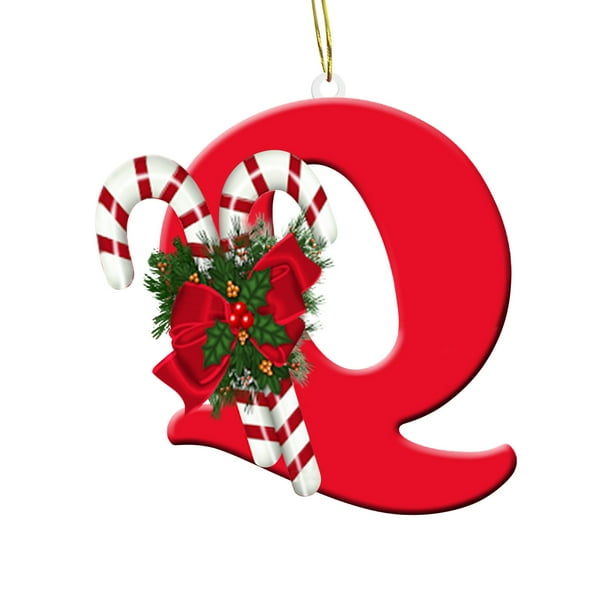 26 Letters Christmas Tree Decoration Pendant,Christmas Tree Ornaments Personalized DIY Christmas Ornaments Christmas Decoration Xmas Tree Hanging Decor