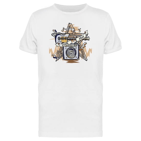 Rock Star Music Symbol Tee Men's -Image by Shutterstock