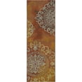 thumbnail image 3 of Unique Loom Outdoor Modern Collection Area Rug - Trio (2' x 6' 1" Runner Brown/Gold), 3 of 7