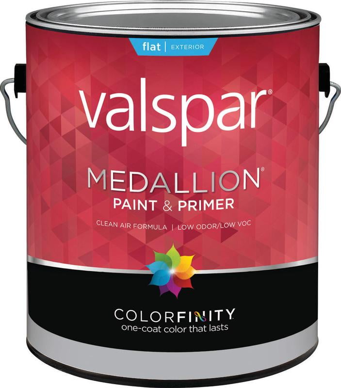 Valspar 45508 Exterior House Paint, Pastel Base, Flat, 1 gal Walmart
