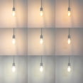 thumbnail image 6 of FSLiving Adjustable Height J Type Track Lighting Matte White Industrial Style, Smart Edison Bulbs, 2200K-6500K Track Mount Rustic Cottage Style with Timer Decorate for Dinning Table Top DIY, 6 of 8