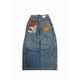 thumbnail image 1 of Pantalones vaqueros unisex estilo hip-hop gótico urbano de talle alto y corte holgado con diseños rasgados y bordados for hombre y mujer, 1 of 3