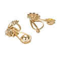 thumbnail image 6 of Yoursfs Vintage Crystal Clip on Drop Earrings for Women Faux Topaz Flower Teardrop Dangle Earring Gold Plated Clip Earrings Prom Jewelry for Bridal Wedding, 6 of 8