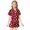 Red, variant on Xdzjlr Girls Christmas Pajama Little Baby Boys Set Xmas Satin Silk Short Sleeves 2 Piece Button Down Classic Shorts Homewear Kids Pajamas Pjs Cute