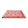 thumbnail image 2 of Ahgly Company Machine Washable Indoor Round Oriental Red Traditional Area Rugs, 5' Round, 2 of 4