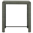 thumbnail image 7 of vidaXL Patio Bar Set 5 Piece with Cushions Poly Rattan Seating Multi Colors, 7 of 7