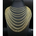 thumbnail image 2 of 10K Real Yellow Gold Cuban Curb Link Chain, 10k 2.2mm - 11mm  Cuban Curb Chain,10k Real Gold Chain Men and Women, 10k Gold Chain Necklace (Width:2.5mm; Necklace length:24;), 2 of 7