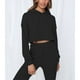 thumbnail image 2 of Chándal De Mujer, Traje Deportivo Cómodo De Poliéster Para Mujer, Manga Larga Para Oficina ANGGREK Negro S, 2 of 6