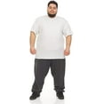 BILLIONHATS TShirts Size 7X Plus Size Men's Solid Colors Cotton T
