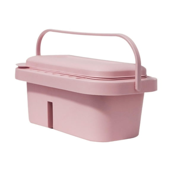 Lavabo de pinceles de pintura, lavadora de pinceles de pintura para niños, ligero 3 en 1, lavadora de bolígrafos para artistas, cubo de agua para pint Rosa