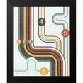 thumbnail image 2 of Averinos, Melissa 12x14 Black Modern Framed Museum Art Print Titled - Retro Subway II, 2 of 5