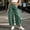 Green, variant on Women's Polka Dot Barrel Leg Jeans Button Fly Wide Leg Denim Pants with Pockets