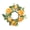 Yellow, variant on Dserhfy Mini Artificial Wreath Candle Ring Realistic Faux Rose Garland with Plastic Base Candle Wine Decoration Weddings Party Dining Table Centerpiece