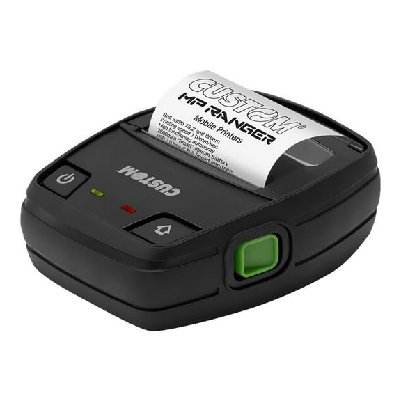 Custom MP RANGER Mobile Direct Thermal Printer Monochrome Receipt Print USB Serial Bluetooth 4.2 IEEE 802.11b/g/n Wireless LAN Battery Included 911MM010100P33