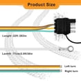 thumbnail image 4 of 22ft 4 Pin 5 Wire Trailer Wiring Harness,trailer Light Kit 5 Wire 4 Pin Harness Trailer Connector W, 4 of 5