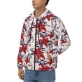 thumbnail image 3 of Honeii Lilies Flowers Print Hoodies for Men, Pullover & Full Zip, Breathable Zip up Hoodie, Sweatshirt-X-Large, 3 of 5