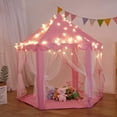 thumbnail image 2 of Princess Tent Girls Large Playhouse Kids Castle Play Tent with Star Lights for Children Indoor and Outdoor Games, 2 of 5