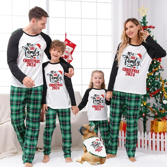 Pajamas by Jenny We Are Family Christmas Holiday Pajamas 2024