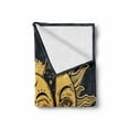 thumbnail image 2 of Psychedelic Soft Flannel Fleece Throw Blanket, Moon and Sun with Many Fractal Faces Celestial Energy Mystic Art Print, Cozy Plush for Indoor and Outdoor Use, 50" x 70", Yellow Dark Blue, by Ambesonne, 2 of 6