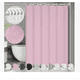 thumbnail image 1 of Cortina De Ducha Con Ganchos 180x180cm Impermeable color Rosa, 1 of 4