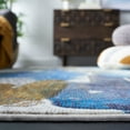 thumbnail image 4 of SAFAVIEH Aria Conchur Abstract Area Rug, Ivory/Navy, 6'5" x 6'5" Round, 4 of 8