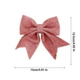 thumbnail image 3 of Christmas Pink Bows Ornaments Christmas Tree Decoration Pearl Wreath Ribbon Bows Crafts Gift Bows Hanging Ornament Xmas Ornaments for Tree Home Birthday Party Front Door Wedding Holiday Decor, 3 of 6