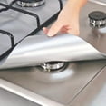 thumbnail image 1 of 6pcs Premium Extra 0.15mm Thick Reusable Gas Range Stovetop Burner Protector Pad Liner Cover For Cleaning Kitchen Tools, 1 of 4