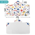 thumbnail image 4 of Yayeee Kids Hooded Towels Toddler Soft Absorbent Beach Bathing Wrap 50" x 23.5", Simple Shapes, 4 of 5