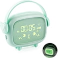 thumbnail image 1 of Despertador para niños, Despertador Despertador Luz Luz Despertador Led Creativo Lindo Despertador con lámpara de Noche 2 Alarmas Posponer Ayuda para Dormir Día del niño, 1 of 5