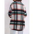 thumbnail image 2 of ROSVIGOR Flannel Shirts for Women Plaid Jacket Long Sleeve Button Down Shacket Chest Pocketed Shirts, 2 of 5