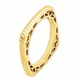 thumbnail image 2 of 925 Sterling Silver Gold Plate Square Stackable Ring, 2 of 6