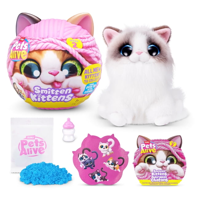 Peluche Gato Juguete Pets Alive Serie Smitten Kittens 2