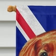 thumbnail image 3 of Carolines Treasures LH9504CHF Irish Setter with English Union Jack British Flag House Flag House Size multicolor, 3 of 4