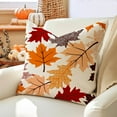 thumbnail image 2 of Fall Pillow Covers 18x18 Set of 2,Thanksgiving Pillows Decorative Throw Pillows Autumn Fall Leaves Outdoor Decor Pillow Cases Fall Decorations for Home Porch Farmhouse, 2 of 6
